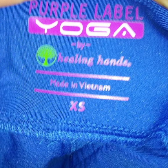 Purple Label Healing Hands Yoga Scrub Pants - Picture 2 of 3